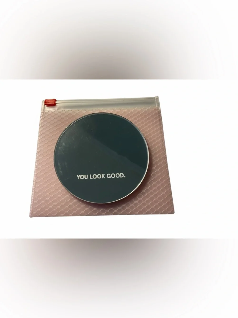Glossier 1st Edition Limited Edition Pocket Beauty Mirror with Glossier G Logo